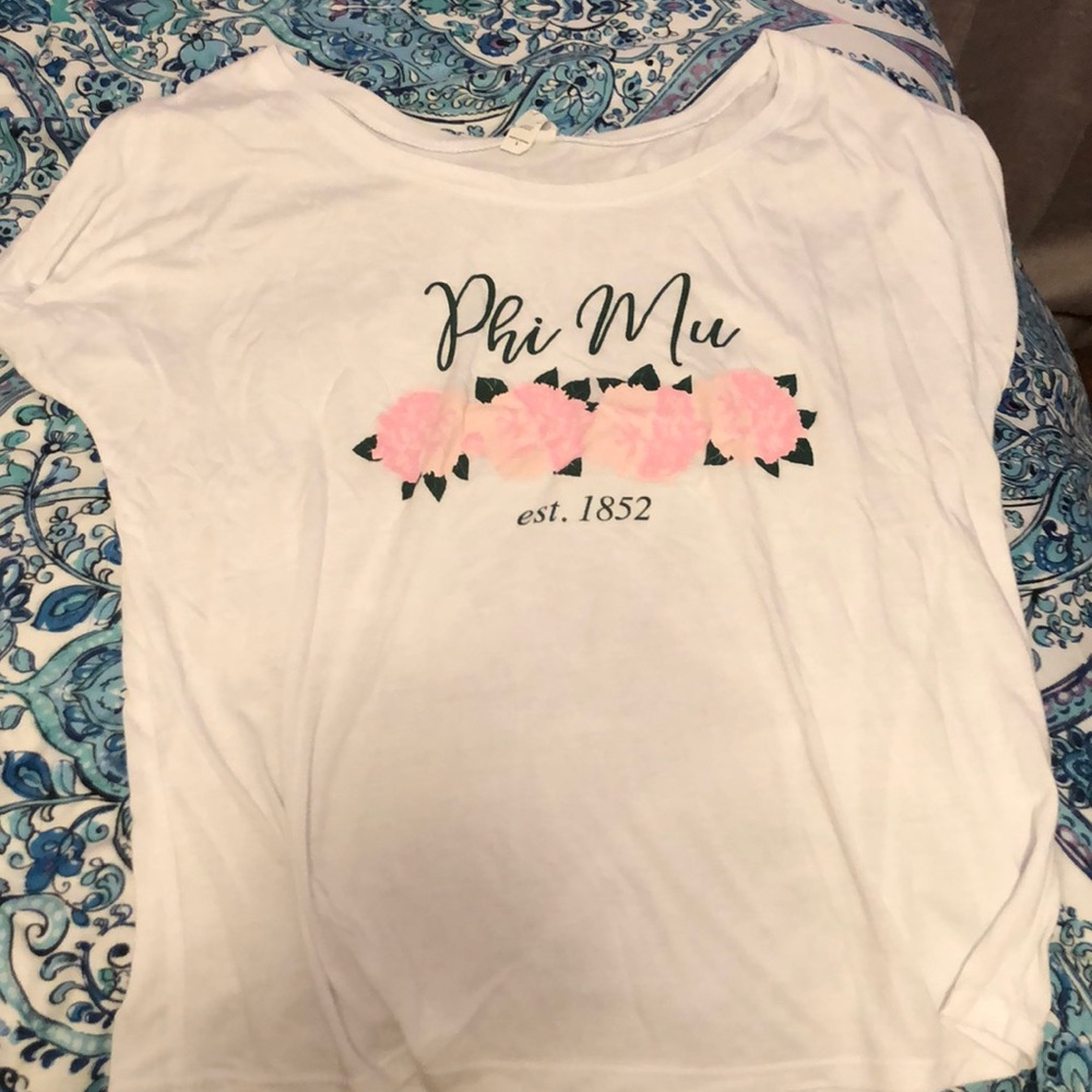 Phi Mu Flowy Short Sleeve Tee
